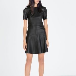 **SALE** NWT Zara Fx Leather Stretchy Dress Sz S